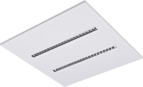 Pragmalux LED Inlegarmatuur Modul 60x60cm 26-30W 3500-4200lm 3000K-4000K 2CCT UGR<16 zwart RAL9005 +driver incl. 3P Aansluitsnoer-4