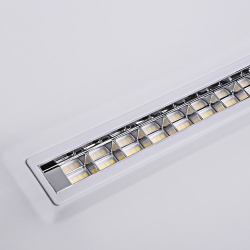 Pragmalux LED Inlegarmatuur Modul 30x120cm 26-30W 3500-4200lm 3000K-4000K 2CCT UGR<16 wit RAL9003 +driver incl. 3P Aansluitsnoer-1