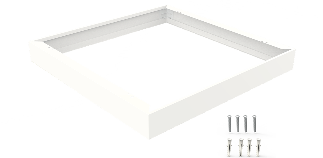 Pragmalux LED-panel overflademonteringssæt G2 60x60cm