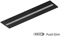 Pragmalux LED Paneel Optic hoogglans reflector 30x120cm 36W 4400-4800lm 3000K-3500K-4000K 3CCT CRI>90 UGR<16 zwart RAL9005 + Philips DALI driver