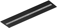 Pragmalux LED Paneel Optic hoogglans reflector 30x120cm 26-36W 3600-4800lm 3000K-3500K-4000K 3CCT CRI>90 UGR<16 zwart RAL9005 + Philips driver