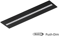 Pragmalux LED Paneel Optic matte reflector 30x120cm 36W 4350-4750lm 3000K-3500K-4000K 3CCT CRI>90 UGR<16 zwart RAL9005 + Philips DALI driver