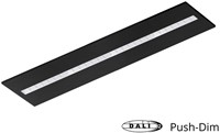 Pragmalux LED Paneel Optic witte reflector 30x120cm 36W 4350-4750lm 3000K-3500K-4000K 3CCT CRI>90 UGR<16 zwart RAL9005 + Philips DALI driver