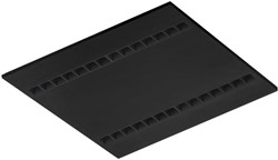 Pragmalux LED Paneel Optic zwarte reflector 60x60cm 26-36W 3200-4400lm 3000K-3500K-4000K 3CCT CRI>90 UGR<16 zwart RAL9005 + Philips driver