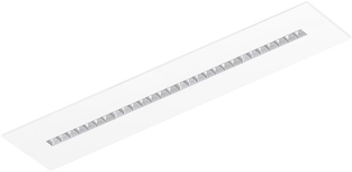 Pragmalux LED Bandrasterarmatuur Optic matte reflector 30x150cm 26-36W 3550-4750lm 3000K-3500K-4000K 3CCT CRI>90 UGR<16 wit RAL9003 + Philips driver + plenum