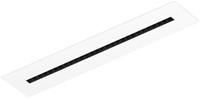 Pragmalux LED Bandrasterarmatuur Optic zwarte reflector 30x150cm 3cct cri90 ugr16 wit ral9003+plenum