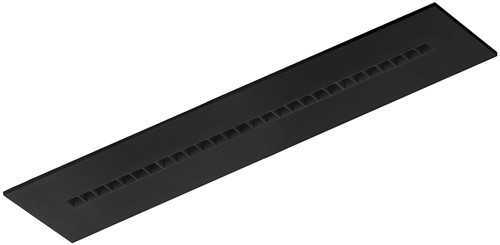 Pragmalux LED Bandrasterarmatuur Optic zwarte reflector 30x150cm 36W 4050-4400lm 3000K-3500K-4000K 3CCT CRI>90 UGR<16 zwart RAL9005 + Philips DALI driver + plenum-1