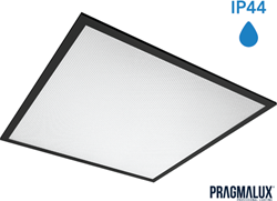 Pragmalux LED Paneel 60x60cm Sigma G2 Zwart IP44 26-38W 3000K-4000K 2-CCT 3500-5100lm UGR<19 +Driver (4x14W)