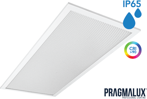 Pragmalux LED Paneel 30x60cm Sigma G2 IP65 CRI>90 20W 5000K-6500K 2-CCT 2550-2600lm UGR<19 +IP65 Driver (2x14W/2X18W)