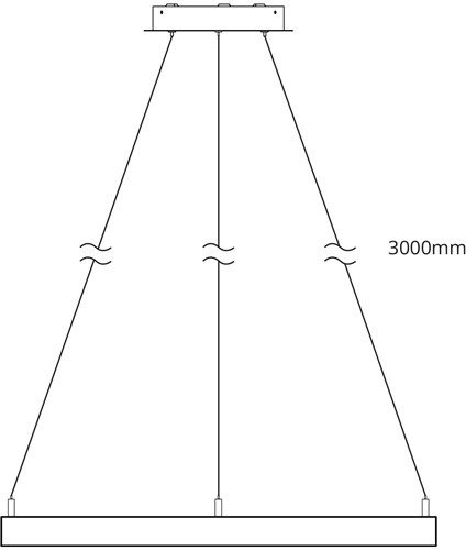 Pragmalux LED Pendelarmatuur Circo Ø600mm Prisma direct/indirect 28-56W 2650-5600lm 3CCT 3000-3500-4000K  CRI90 UGR<19 Zwart - DALI+ pendelset 3m-7