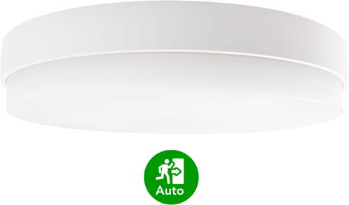 Pragmalux LED Plafonniere / Wandarmatuur Dura-S Wit 270 IP64 IK10 4-9W 450-1100lm 3000K-3500K-4000K 3-CCT + noodmodule 3uur autotest