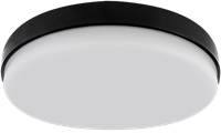 Pragmalux LED Plafonniere / Wandarmatuur Dura-M Zwart 340 IP64 IK10 8-18W 750-2075lm 2200K-2700K 2-CCT + daglichtsensor-1