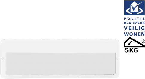 Pragmalux LED Portiek Port-M Halve Afscherming Frame Wit RAL9003
