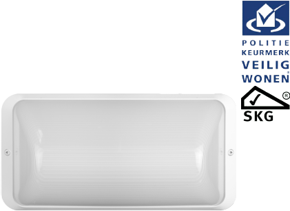 Pragmalux LED Portiek Port-S Frame Wit RAL9003