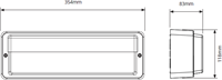Pragmalux LED Portiek Port-M PKVW IP66 IK10 2,75-5W 295-570lm 3000K-4000K 2-CCT + noodmodule 1H autotest Excl. Frame-2