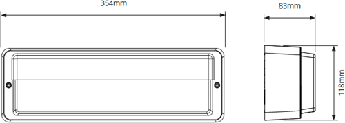 Pragmalux LED Portiek Port-M PKVW IP66 IK10 2,75-5W 295-570lm 3000K-4000K 2-CCT + noodmodule 1H autotest Excl. Frame-2