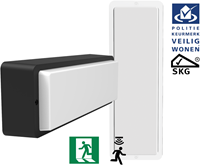 Pragmalux LED Portiek Port-M PKVW IP66 IK10 2,75-5W 295-570lm 2700K-4000K 3-CCT + bewegingssensor & noodmodule 1H autotest