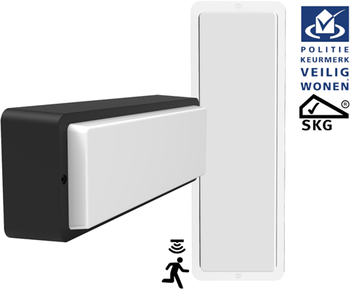 Pragmalux LED Portiek Port-M PKVW IP66 IK10 2,75-5W 295-570lm 3000K-4000K 2-CCT + bewegingssensor Excl. Frame