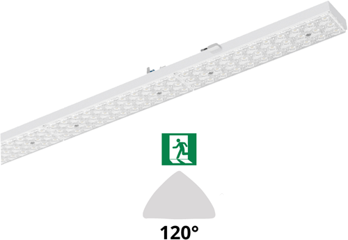 Pragmalux PRX-Line UO LED module 2039mm dipswitch 115-83W 17000-13000lm 3000K 120D noodverlichting 3h 600lm