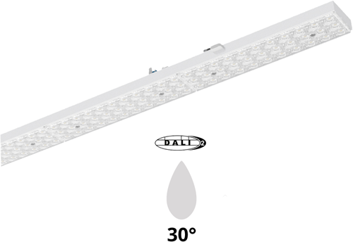 Pragmalux PRX-Line UO LED module 2039mm 110W 16400lm 3000K 30D DALI