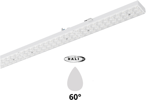 Pragmalux PRX-Line UO LED module 2039mm 110W 16400lm 3000K 60D DALI