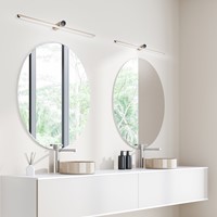 Pragmalux LED Spiegelarmatuur Spigo IP44 IK10 600mm 4-6,5W 340-610lm 2700K-3000K-4000K 3-CCT licht champagne goud RAL1015 fase dimbaar-5