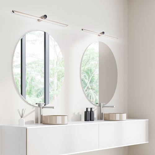 Pragmalux LED Spiegelarmatuur Spigo IP44 IK10 600mm 4-6,5W 340-610lm 2700K-3000K-4000K 3-CCT licht champagne goud RAL1015 fase dimbaar-5