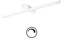 Pragmalux LED Spiegelarmatuur Spigo IP44 IK10 600mm 4-6,5W 350-650lm 2700K-3000K-4000K 3-CCT wit RAL9003 fase dimbaar