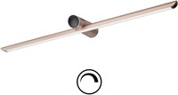 Pragmalux LED Spiegelarmatuur Spigo IP44 IK10 900mm 5-8,5W 450-815lm 2700K-3000K-4000K 3-CCT licht champagne goud RAL1015 fase dimbaar