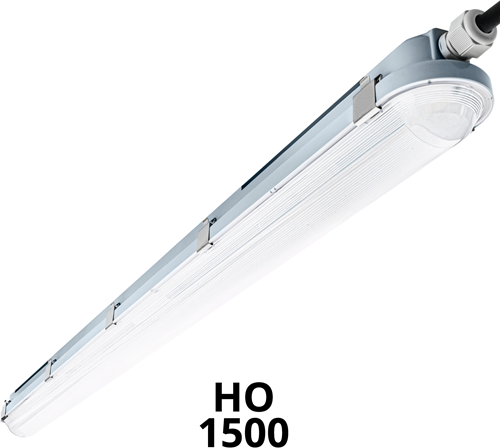 Pragmalux LED TL Waterdicht Armatuur Hermes IP66 150cm 36-61W 4000K 6000-10200lm 5x2,5mm Doorvoerbedrading (2x80W)