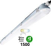 Pragmalux LED TL Waterdicht Armatuur Hermes IP66 150cm 53W 3000K-6000K 3-CCT 7700lm 5x2,5mm Doorvoerbedrading (2x58W) 2-step dim (100-10%) slave = geen sensor & noodmodule 1uur zelftest