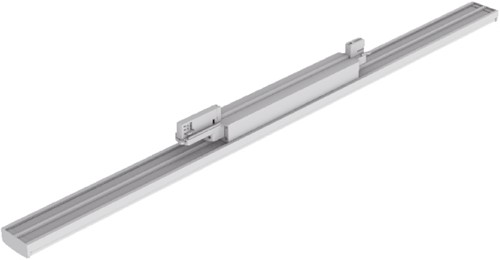 Pragmalux LED 3-Fase Railarmatuur Arda 115x6,5cm Linear Lens 48W 3000K 4657-6575lm 30° zwart incl. driver Dip Switch-2