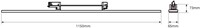 Pragmalux LED 3-Fase Railarmatuur Arda 115x6,5cm Linear Lens 48W 3000K 4657-6575lm 30° zwart incl. driver Dip Switch-3