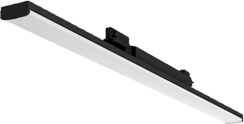 Pragmalux LED 3-Fase Railarmatuur Arda 115x6,5cm Linear Opaal 48W 4000K 4911-6933lm 120° zwart incl. driver Dip Switch
