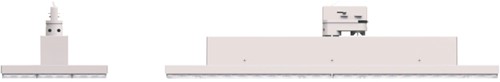 Pragmalux LED 3-Fase Railarmatuur Arda 56x19cm Paneel Lens 50-70W 3000K 7279-10191lm 60° zwart incl. driver Dip Switch-3