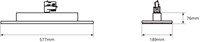 Pragmalux LED 3-Fase Railarmatuur Arda 56x19cm Paneel Lens 50-70W 3000K 7279-10191lm 30° wit incl. driver Dip Switch-4