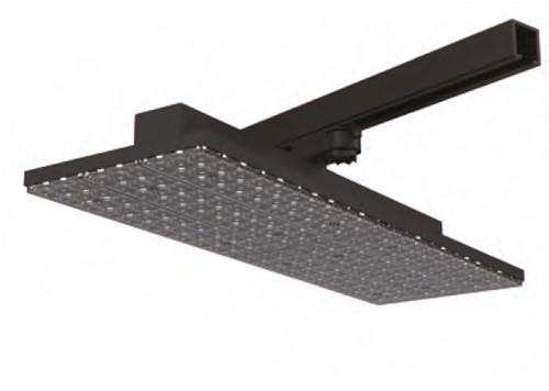 Pragmalux LED 3-Fase Railarmatuur Arda 56x19cm Paneel Lens 50-70W 4000K 7897-11057lm 60° zwart incl. driver Dip Switch