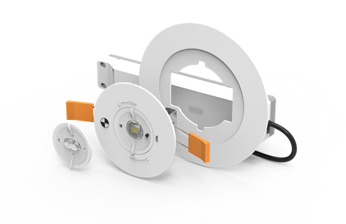 Pragmalux DOT PLUS inbouw Noodverlichting 2,4W 280-330lm 1uur Zelftest wit