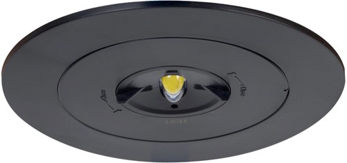 Pragmalux DOT PLUS inbouw Noodverlichting 2,4W 280-330lm 1uur Zelftest zwart-10