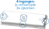 Pragmalux PICTO Opbouw Noodverlichting IP65 3W 150lm 20m LifePO4 1uur Zwart Zelftest -3