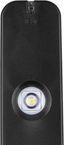 Pragmalux Notra track noodverlichting 4.8W 250lm 6500K LiFePO4 6.4V 1500mAh 1uur zelf en manuele test 2-in-1 zwart RAL9005-2