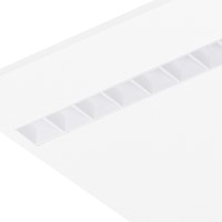 Pragmalux LED Opbouwarmatuur Optic witte reflector 20x120cm 36W 4350-4750lm 3000K-3500K-4000K 3CCT CRI>90 UGR<16 zwart RAL9005 + Philips DALI driver-2