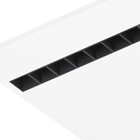 Pragmalux LED Bandrasterarmatuur Optic zwarte reflector 145x1195mm 36W 4050-4400lm 3000K-3500K-4000K 3CCT CRI>90 UGR<16 zwart RAL9005 + Philips DALI driver + plenum-5