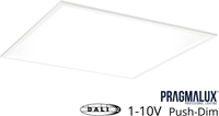 Pragmalux LED Paneel 60x60cm Easy G2 26-36W 3000K-6000K 3-CCT 2850-4200lm +Universele Driver (DALI2, 1-10V, Push-dim) (4x14W)