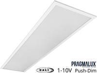 Pragmalux LED Paneel 30x120cm Sigma G2 IP44 26-38W 3000K-4000K 2-CCT 3500-5100lm UGR<19 +Universele Driver (DALI2, 1-10V, Push-dim) (2x28W)-6