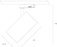 Pragmalux LED 3-Fase Railspot Piccolo 15W 2700K CRI>90 33D 1393lm Wit - Fase Dimbaar-1
