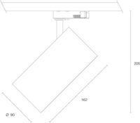 Pragmalux LED 3-Fase Railspot Piccolo 27W 3000K CRI>90 40D 2902lm Grijs - Fase Dimbaar-1