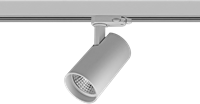 Pragmalux LED 3-Fase Railspot Piccolo 27W 3000K CRI>90 40D 2902lm Grijs - Fase Dimbaar