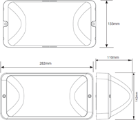 Pragmalux LED Portiek Port-S PKVW IP66 IK10 2,75-5W 275-600lm 2700K-4000K 3-CCT + bewegingssensor Excl. Frame-1