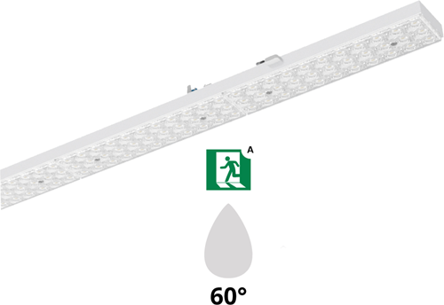 Pragmalux PRX  Retroline LED-module LUMIS TRX-7-T8 60-32W 9150-4880lm 4000K 60D +noodmodule 1uur zelftest